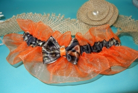 Mossy Oak Camo Double Ruffle Garter